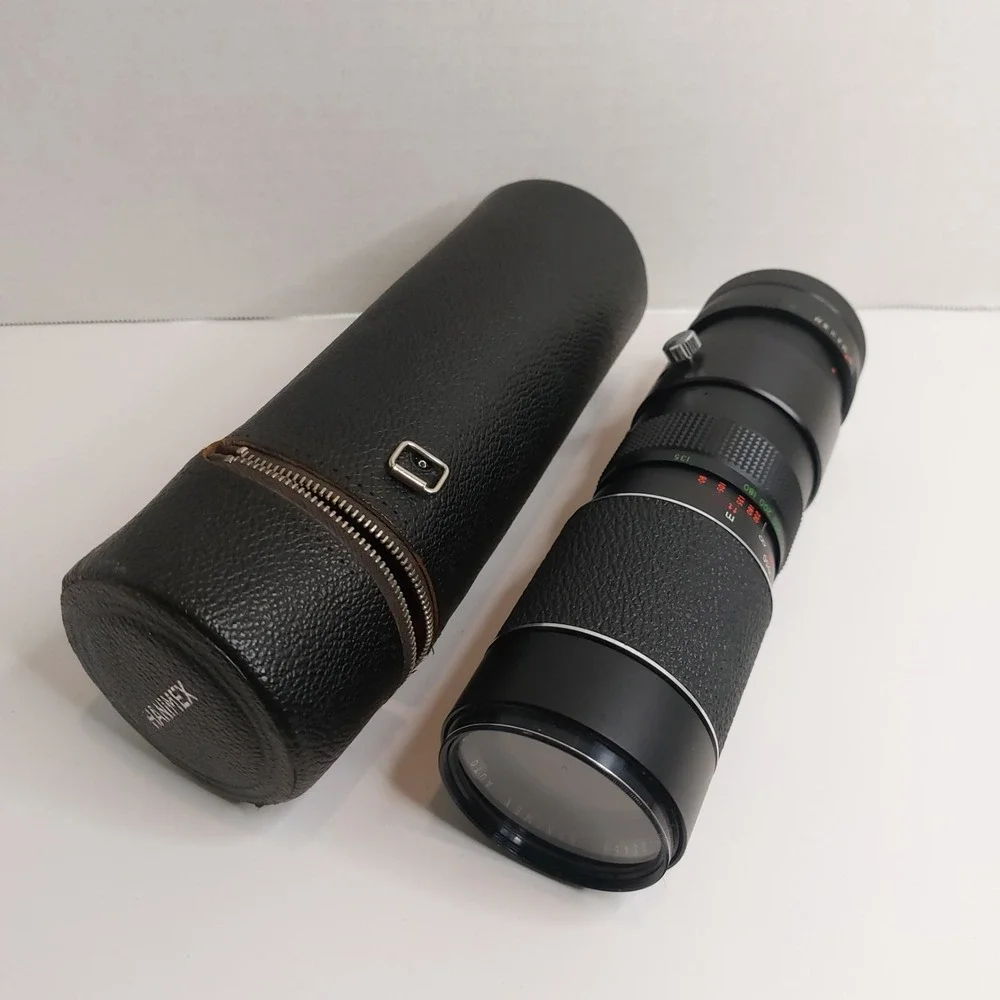 Hanimex Auto Tele-Zoom 90-230mm f/4.5 Lens Olympus OM Mount w/ Case
